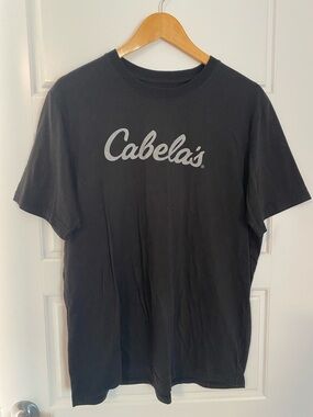 Cabela's Classic Black Short Sleeve Tee Men’s Large